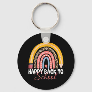 Happy First Day of Back to School Teacher Student  Key Ring
