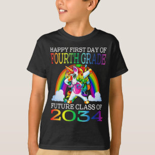 Happy First Day Of Fourth Grade Future T-Shirt