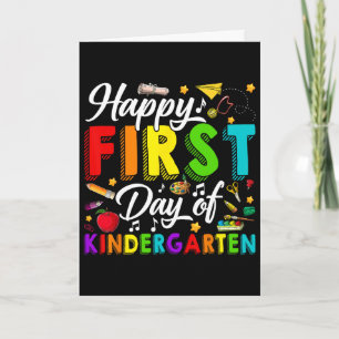 Happy First Day Of Kindergarten Ck To School Boys Card