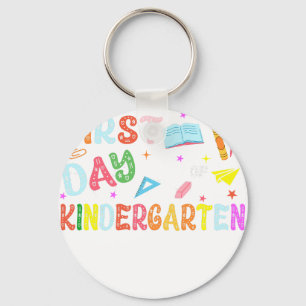 happy first day of kindergarten key ring