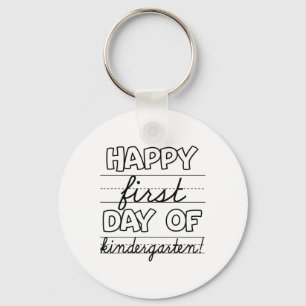 Happy First Day Of Kindergarten Kids Ck To School Key Ring