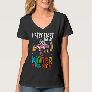 Happy First Day Of Kindergarten Monkey Kids T-Shirt