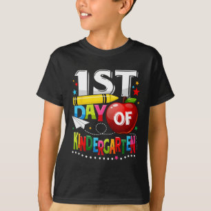 Happy First day of Kindergarten Teacher Fun Back T T-Shirt