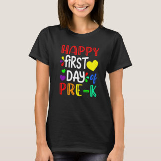 Happy First Day Of Pre K Cute Back To School T-Shirt