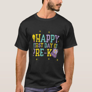 Happy First Day Of Pre K Cute Pk Pre Kindergarten T-Shirt