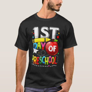 Happy First Day Of Preschool Teacher Back To Scho T-Shirt