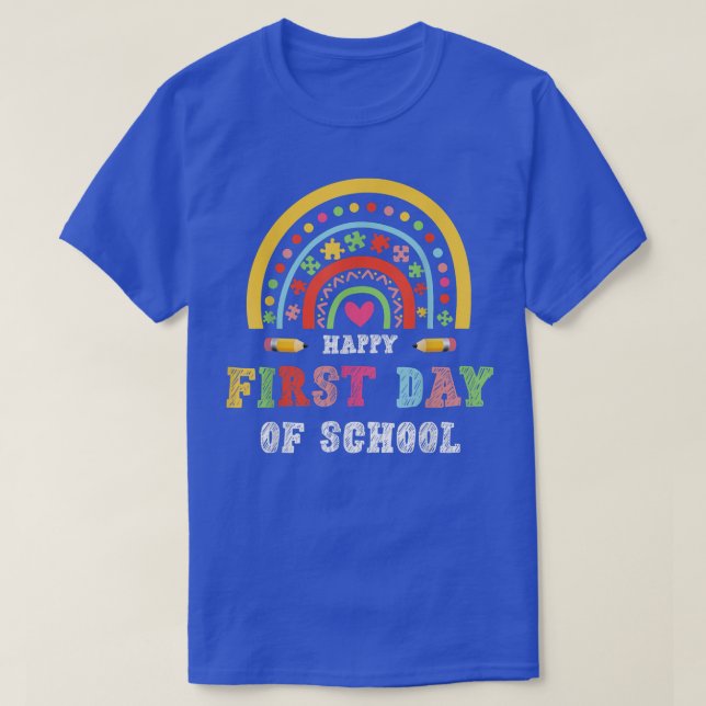 Happy First Day of School, Back to School 20222023 T-Shirt (Design Front)