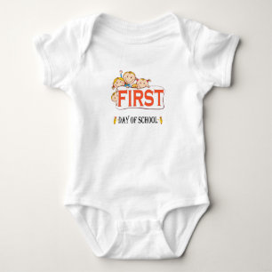 Happy First Day Of School Back To School Baby Bodysuit