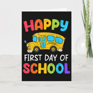 Happy First Day Of School Bus Driver Ck To School  Card