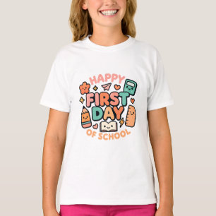 Happy First Day of School – Cute Kawaii Back to Sc T-Shirt