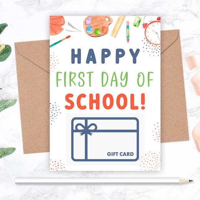 Happy First Day of School Gift Card Holder (Creator Uploaded)