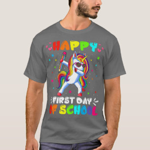 Happy First Day Of School Girls Back To School Cut T-Shirt