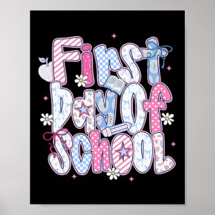 Happy First Day Of School Hello Teacher Kids Ck To Poster