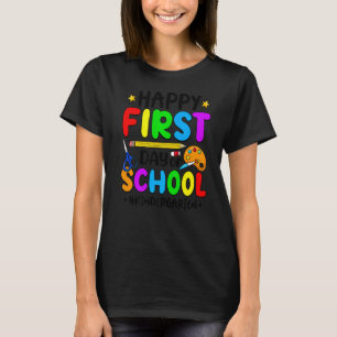 Happy First Day Of School Kindergarten Crew Teache T-Shirt
