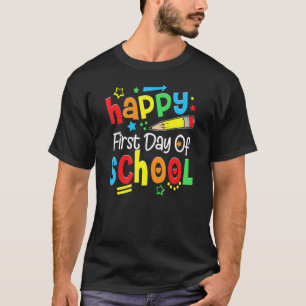 Happy First Day Of School Kindergarten Pre K Back T-Shirt
