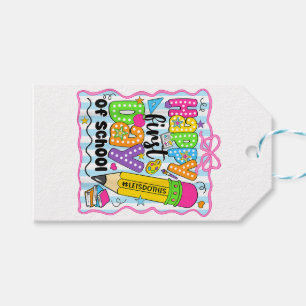 Happy First Day Of School Pencil Teacher Kids Back Gift Tags
