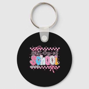 Happy First Day Of School Pencil Teacher Kids Back Key Ring