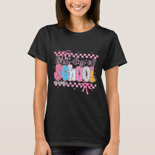 Happy First Day Of School Pencil Teacher Kids Back T-Shirt
