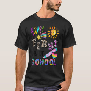 Happy First Day Of School School Clipart For Teach T-Shirt
