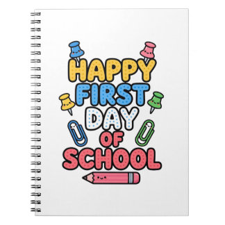 Happy First Day Of School Shirt Notebook