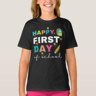 Happy First Day of School Shirt, School Teacher T-Shirt
