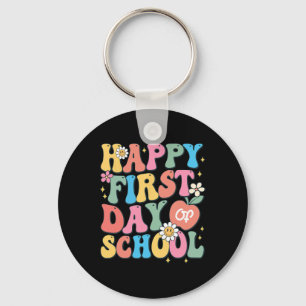 Happy First Day Of School Teacher Boys Girls Byck  Key Ring