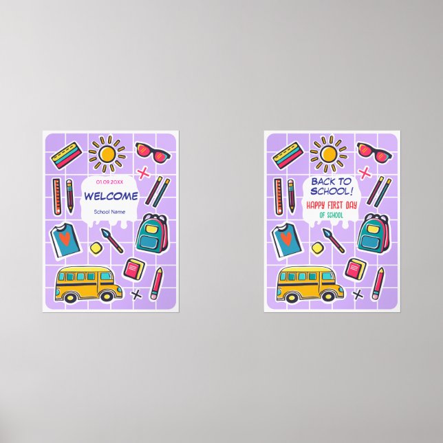 Happy First Day Of School WELCOME (Front)