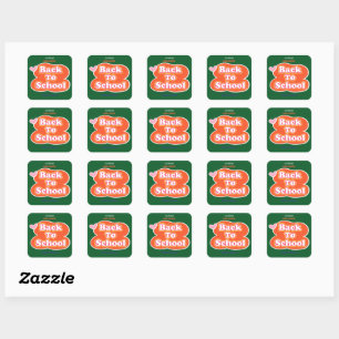 Happy First Day Of School WELCOME Square Sticker