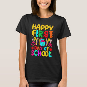 Happy First Day School Welcome Back To School Cute T-Shirt
