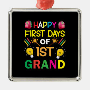 Happy First Days Of 1st Grand Metal Tree Decoration