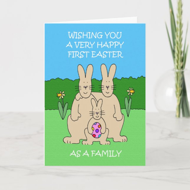Happy First Easter as a Family Card (Front)