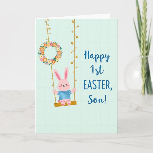 Happy First Easter Son Card (Front)