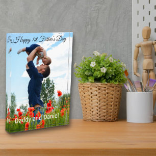 Happy First Father’s Day Custom Photo Block