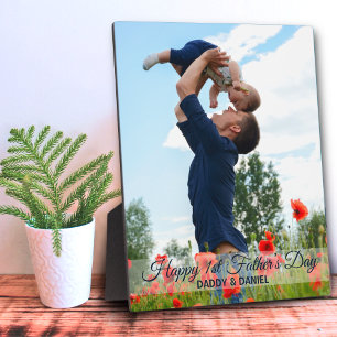 Happy First Father’s Day Custom Photo Plaque