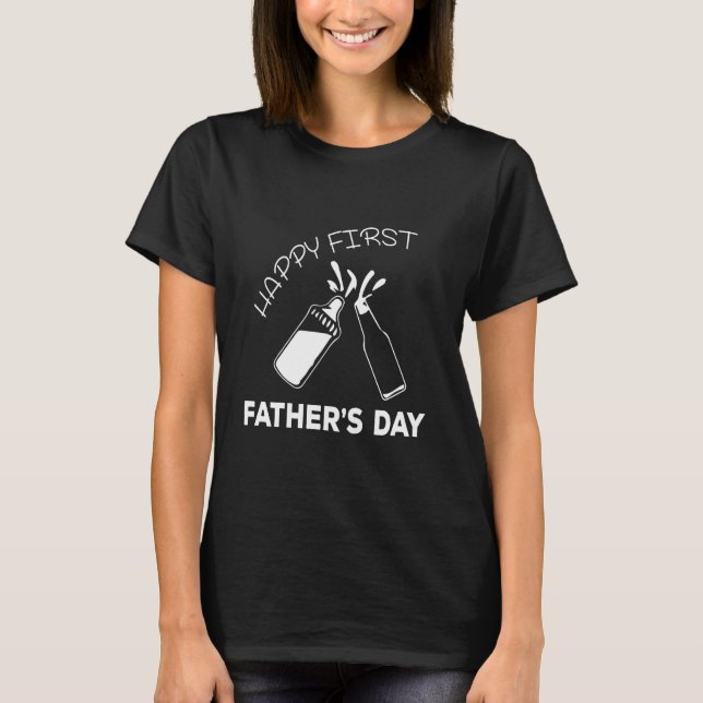 Happy First Father s Day Long Sleeve T-Shirt (Front)