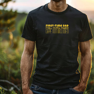 Happy First Father’s Day yellow letter humour T-Shirt