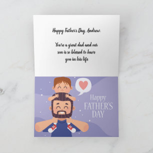Happy First Father's Day Custom Photo Card