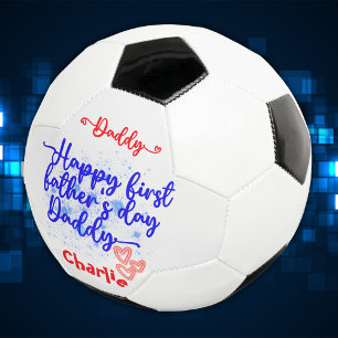 Happy First Father's Day Daddy   Soccer Ball