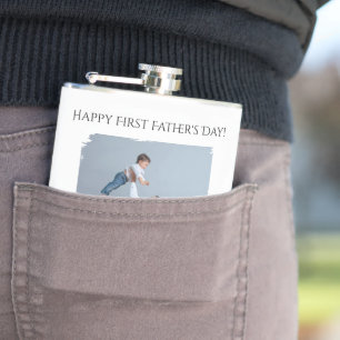 Happy First Father's Day - from Mommy and Baby    Hip Flask