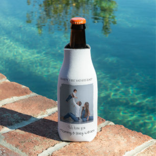 Happy First Father's Day - from Mummy and Baby Bottle Cooler
