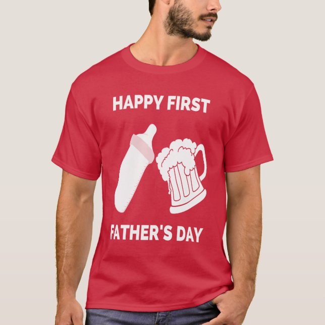 Happy First Fathers Day Gift from Wife boy T-Shirt (Front)