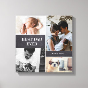 Happy First Father's day New Dad best Dad Canvas Print