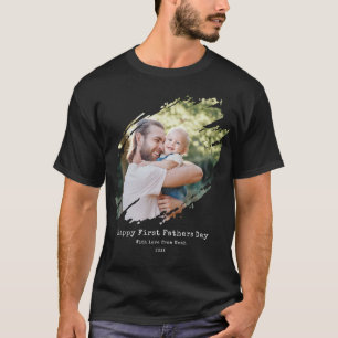Happy First Fathers Day Personalised Photo T-Shirt