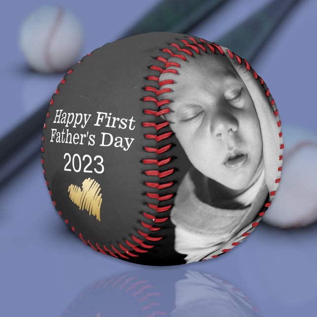 Happy First Fathers Day Personalized One of a Kind Baseball (Creator Uploaded)