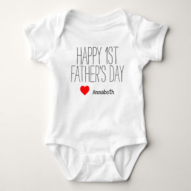 Happy First FATHERs Day Shirt (Front)
