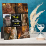 Happy First Grandpa Day Photo Collage Plaque<br><div class="desc">Celebrate a beautiful new chapter with this Happy First Grandpa Day Photo Collage Plaque! Perfect for honouring a first-time grandpa, this heartfelt keepsake features a personalised collage of precious baby or family photos and your custom message. Printed on a sturdy plaque with a smooth finish, it's ideal for displaying on...</div>