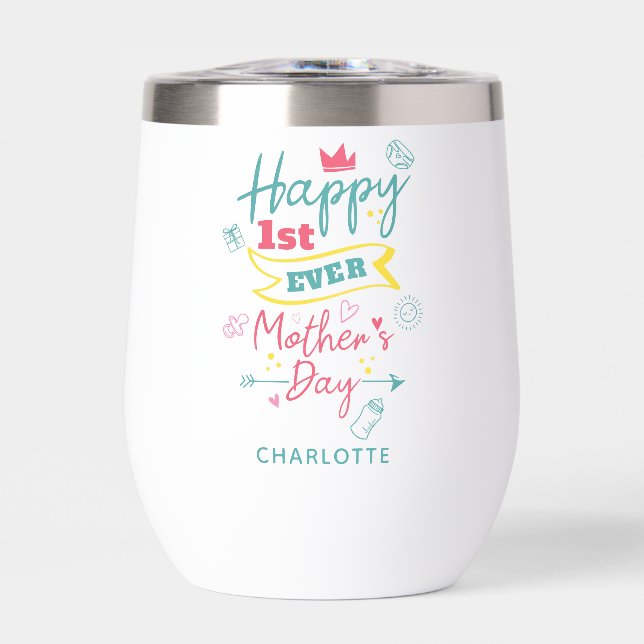 Happy First Mothers Day 1st Time Mum Personalised (Front)