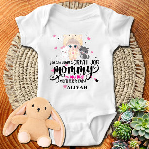 Happy First Mother's Day - Baby Girl Baby Bodysuit