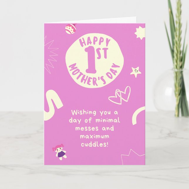 Happy First Mother's Day Card (Front)