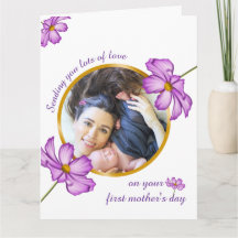 Happy First Mother's Day & flower modern photo